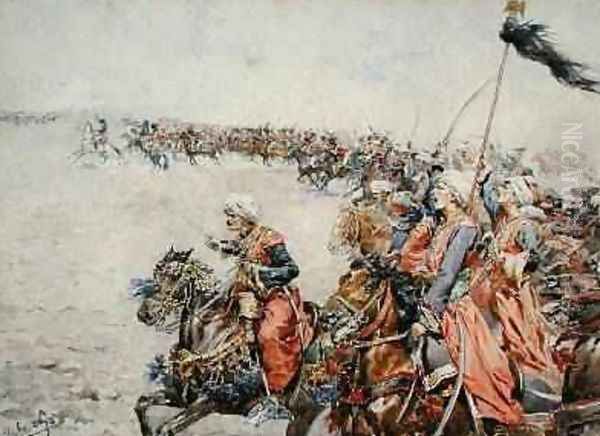 Charge of the Mamelukes at the Battle of Austerlitz 2nd December 1805 - view 1