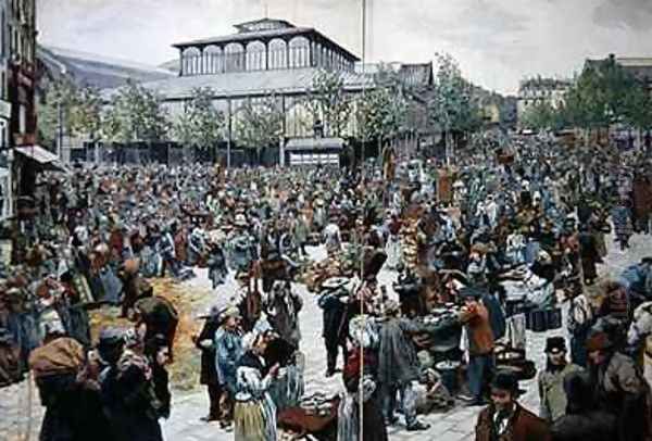 The Market at Les Halles 1888 - view 1