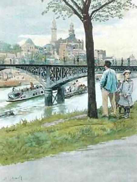 The Trocadero and the Pont de Passy from Paris Illustre - view 1