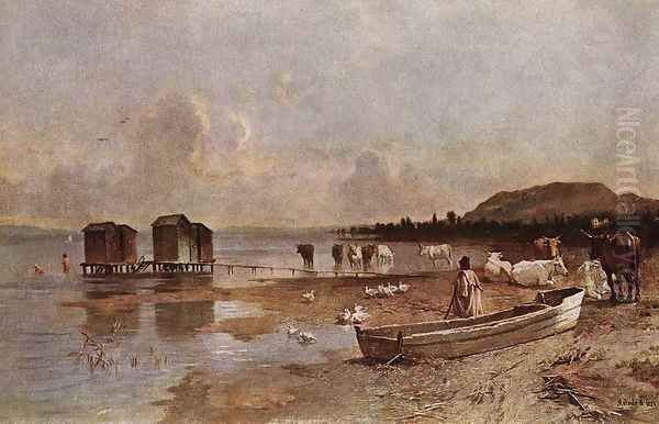 Shore of the Lake Balaton at Boglar - view 1