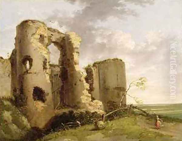 View of the West Gate of Pevensey Castle Sussex 1774 - view 1