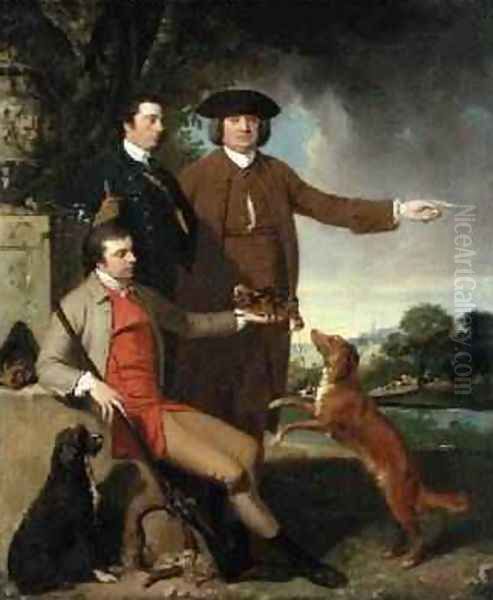 Self Portrait with Father and Brother 1760-62 - view 1