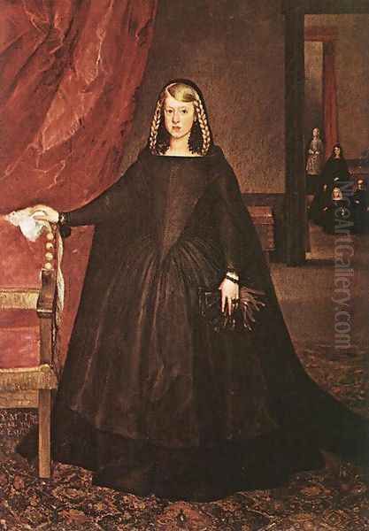 The Empress Dona Margarita de Austria in Mourning Dress 1666 - view 1