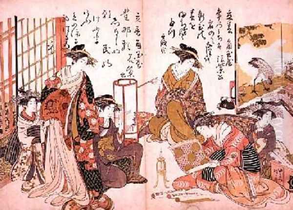 Komurasaki and Hanamurasaki of the Kado Tamaya House - view 1