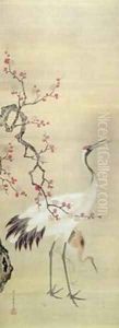 Crane and Blossom by Kitao Masanobu