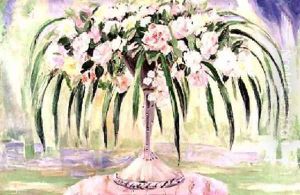 Roses in an Art Nouveau Vase by Jacqueline Marval