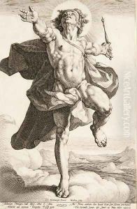 Apollo in the Clouds by Jacob Matham
