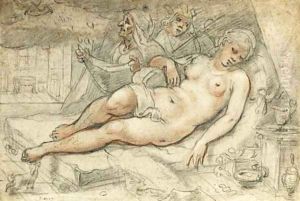 Jupiter and Danae by Jacob Matham