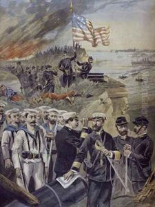 Spanish American war landing at Guantanamo Cuba