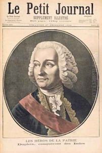 Portrait of Joseph Francis Dupleix 1697-1763 illustration from Le Peit Journal 27th December 1896