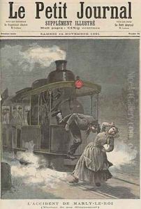 An Accident at MarlyleRoi Victim of his Dedication from Le Petit Journal 14th November 1891 by Fortune Louis Meaulle