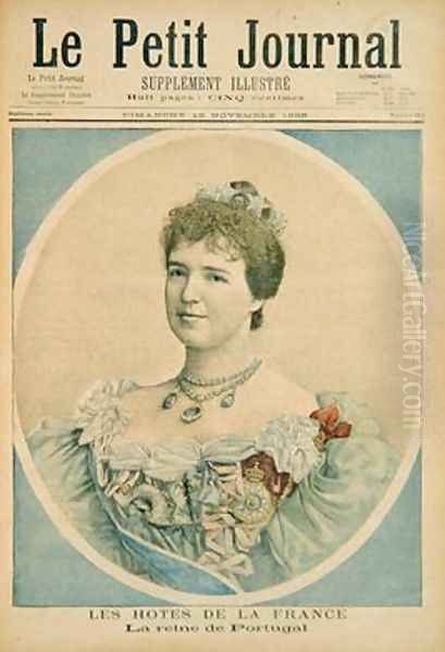 Portrait of Queen Amelia of Portugal 1865-1951 from Le Petit Journal 15th November 1896 - view 1