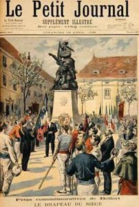 Commemoration of the Siege of Belfort illustration from Le Petit Journal 19th April 1896 Commemoration of the Siege of Belfort illustration from Le Petit Journal 19th April 1896