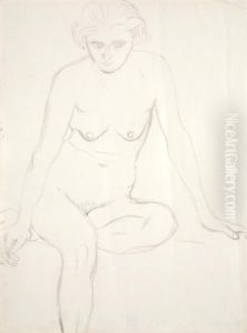 Sedici Divci Akt by Otto Gutfreund
