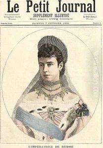 Empress of Russia from Le Petit Journal 7th February 1891 by Fortune Louis Meaulle
