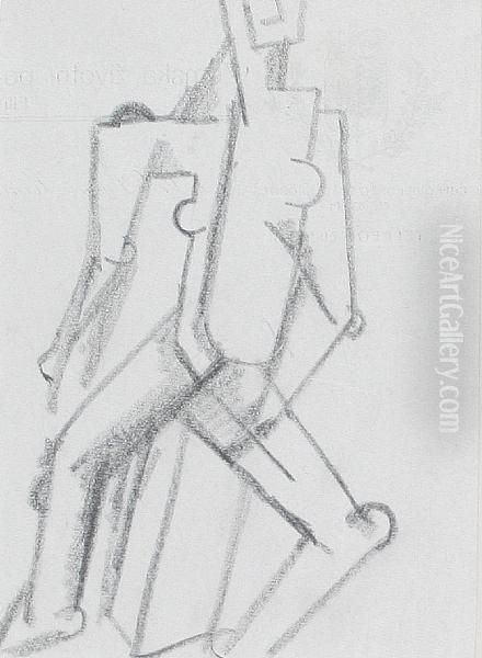 Nude Cubist Dancer - view 1
