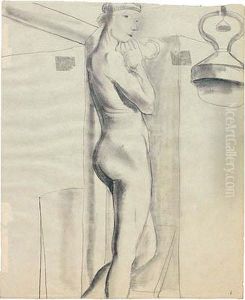 Standing Female Nude by Otto Gutfreund