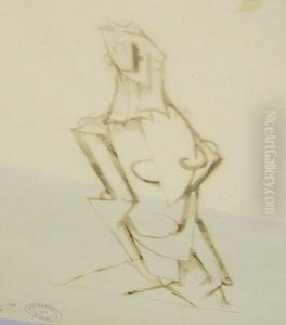 Personnage Cubiste, Circa 1915 by Otto Gutfreund