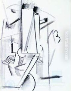 Composition Cubiste, Vers 1911-1919 by Otto Gutfreund