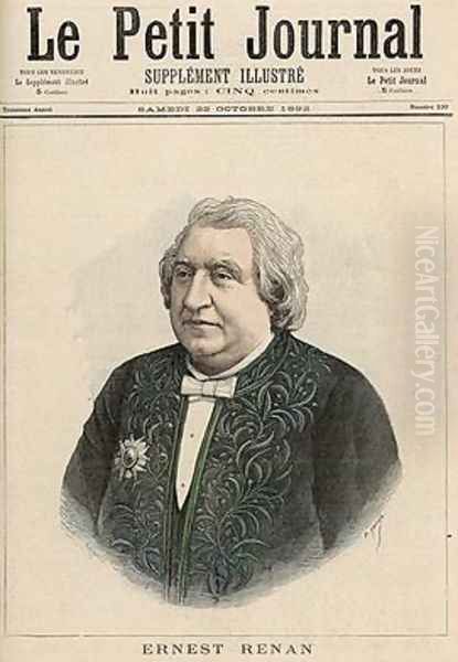 Ernest Renan from Le Petit Journal 22nd October 1892 - view 1