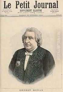 Ernest Renan from Le Petit Journal 22nd October 1892 by Fortune Louis Meaulle
