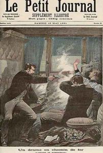 Drama on the Railways The Montmoreau Affair from Le Petit Journal 16th May 1891 by Fortune Louis Meaulle