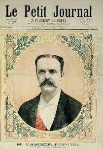 Monsieur Jean Casimir-Perier 1847-1907 from Le Petit Journal 9th July 1894 by Fortune Louis Meaulle