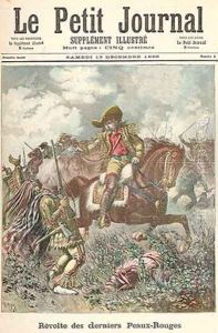 Revolt of the Last of the Redskins from Le Petit Journal 13th December 1890 by Fortune Louis Meaulle