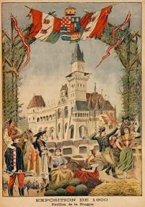 The Hungarian Pavilion at the Universal Exhibition of 1900 by Fortune Louis Meaulle