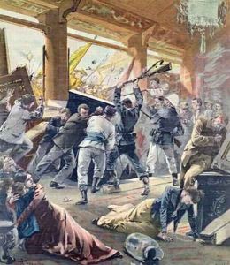 The European Legation Besieged by the Chinese Rebels in Peking from Le Petit Parisien