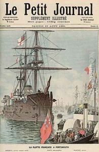 The French Flotilla in Portsmouth from Le Petit Journal 29th August 1891