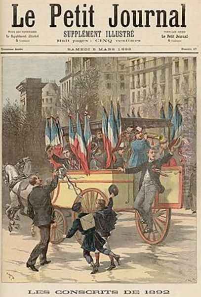 The Conscripts of 1892 from Le Petit Journal 5th March 1892 - view 1