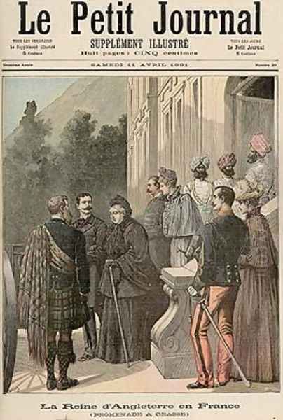 The Queen of England in France A Walk in Grasse from Le Petit Journal 11 April 1891 - view 1