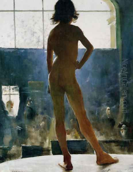 Le Jeune Modele Posant Dans L'Atelier - view 1