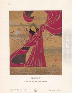 Danae Cape du soir de Paul Poiret by Charles Martin