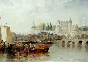 Amboise sur Loire 1889 by Arthur Joseph Meadows