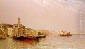 The Bacino from the Grand Canal by Arthur Joseph Meadows