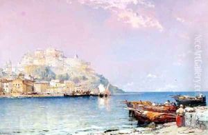Port Maurizio on the Riviera by Arthur Joseph Meadows