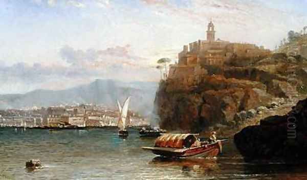 On the Amalfi Coast at Dusk - view 1