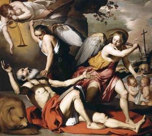 The Vision of St Jerome 1657-60 by Bernardino Mei