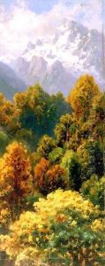 Alpine Landscape by Wladyslaw Aleksander Malecki