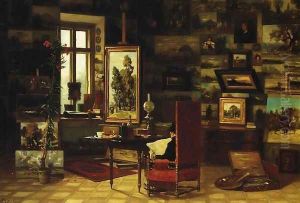 Studio Interior by Wladyslaw Aleksander Malecki