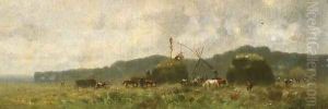 Carting of Hay by Wladyslaw Aleksander Malecki