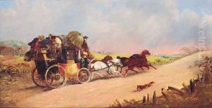 The Bath to Birmingham Mail Coach by John Charles Maggs