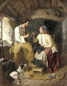 Courting the seamstress by William Henry Midwood