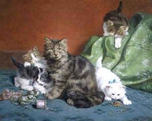 Playful Kittens by Daniel Merlin