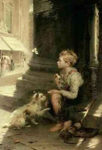 A Share of the Crust 1871 by Augustus Edward Mulready
