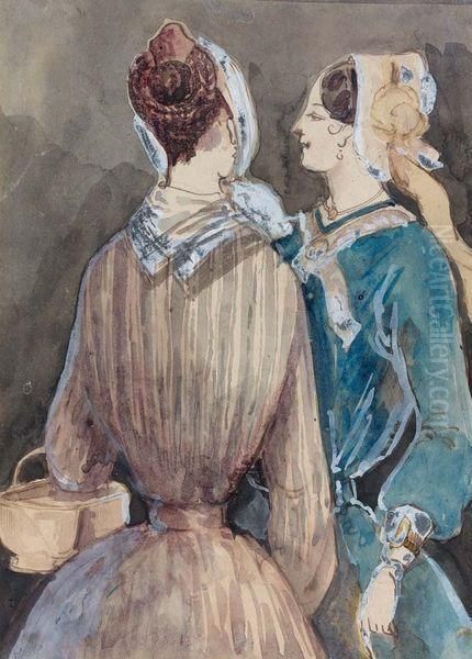 Deux Elegantes Discutant - view 1