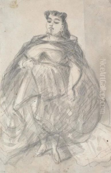 A Lady In An Elegant Gown - view 1