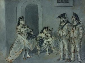 Filles Et Matelots by Constantin Guys